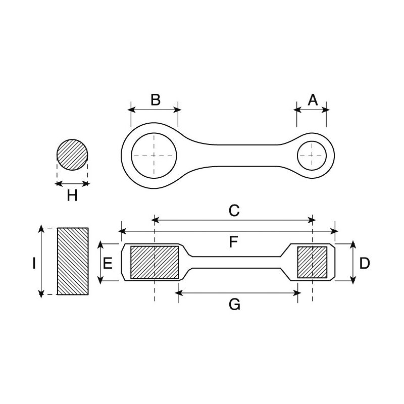 PX03.2018 Bielle PROX YAMAHA YZ 65 2018-2022  PROX