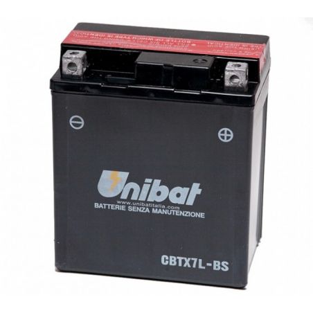 UB004MF Batterie UNIBAT MF e principali applicazioni PIAGGIO Zip 50 2018-2020 CBTX7L-BS/YTX7L-BS -