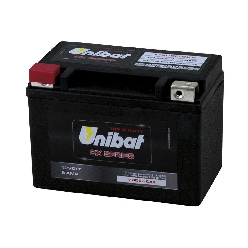 ✌ UNIBAT CX batteries and main applications KAWASAKI KLE 300 2017