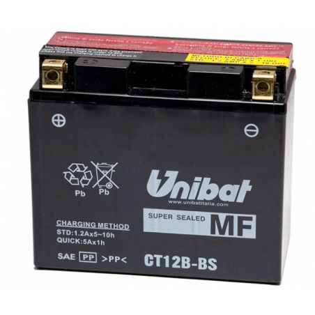 Batterie UNIBAT MF e principali applicazioni DUCATI 1260 Diavel 2019-2022 CT12B-BS/YT12B-BS - I prezzi sono comprensivi della ta