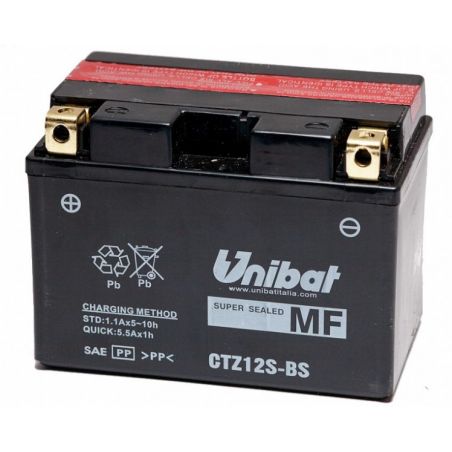 Batterie UNIBAT MF e principali applicazioni YAMAHA XP 560 T-Max 2020-2021 CTZ12S-BS/YTZ12-S - I prezzi sono comprensivi della t