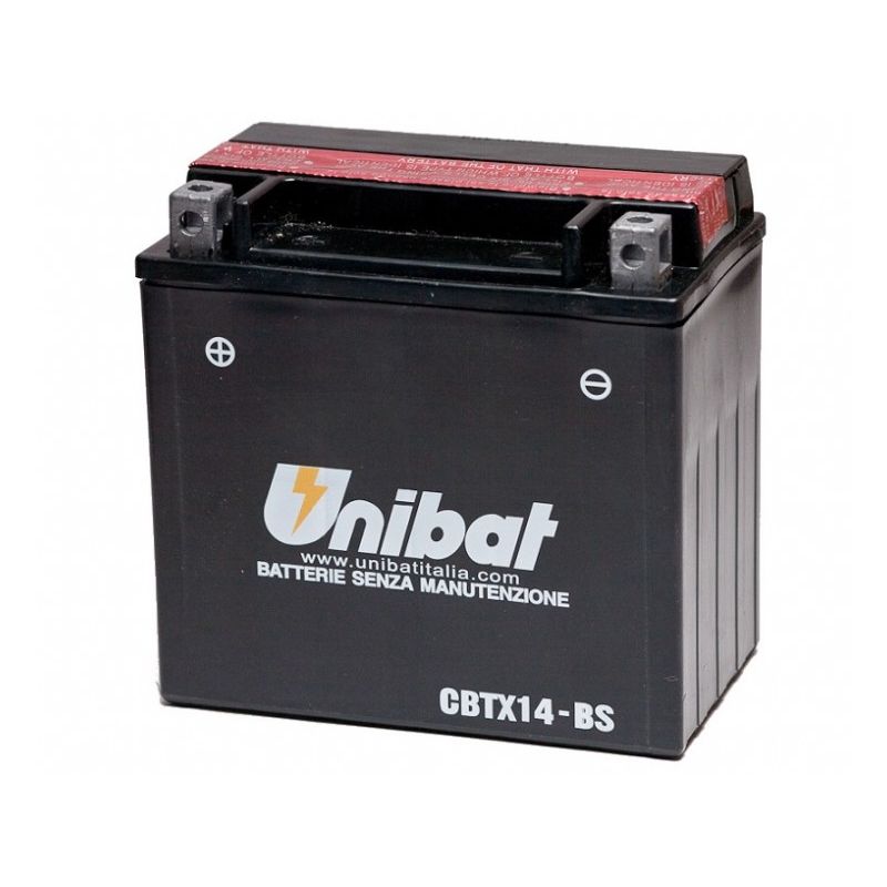 Batterie UNIBAT MF e principali applicazioni KAWASAKI ZZR 1400 2006-2020 CBTX14-BS/YTX14-BS - I prezzi sono comprensivi della ta