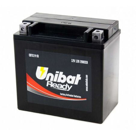 Batterie UNIBAT READY e principali applicazioni KAWASAKI ZZR 1400 2006-2020 CBTX14-FA/YTX14-BS - I prezzi sono comprensivi della
