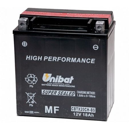 Batterie UNIBAT MF e principali applicazioni KAWASAKI VN 1500 1996-2008 CBTX20CH-BS/YTX20CH-BS - I prezzi sono comprensivi della