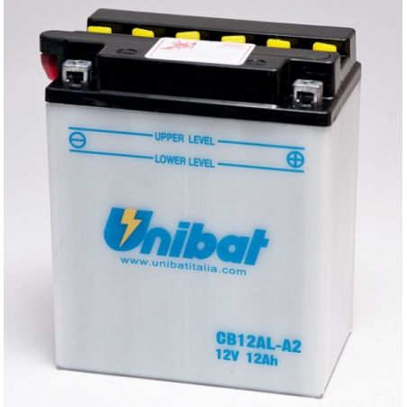 Batterie UNIBAT STANDARD e principali applicazioni PEUGEOT Elystar 125 2002-2010 CB12AL-A2-SM/YB12AL-A2 - I prezzi sono comprens