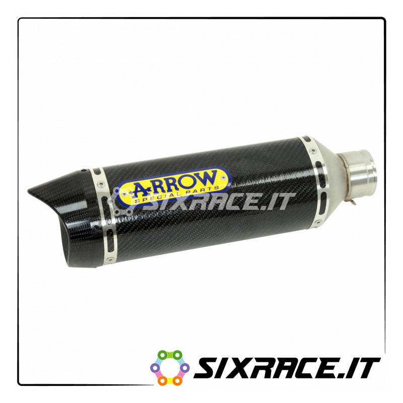 71724AKB-32250 - Terminali Thunder alluminio White (Dx+Sx) con fondello carby Kawasaki Z 1000 2007-2009 71724AKB - 