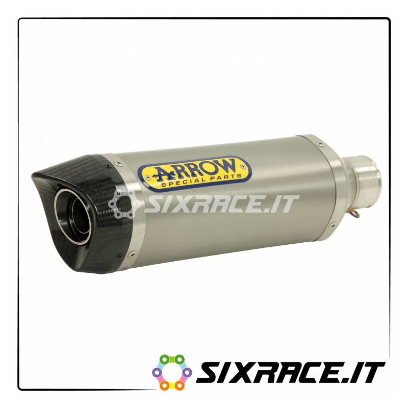 71724AKB-32250 - Terminali Thunder alluminio White (Dx+Sx) con fondello carby Kawasaki Z 1000 2007-2009 71724AKB - 