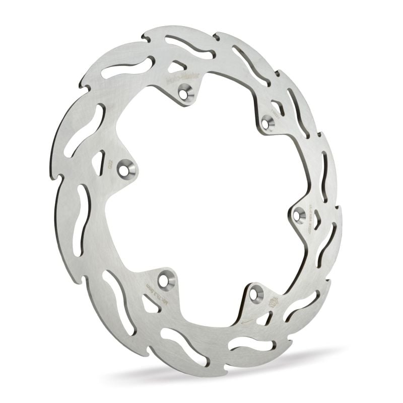 MOTO MASTER Disco Freno Moto Flame Fixed Posteriore per un raffreddamento ottimale e resistenza - spessore 4 mm