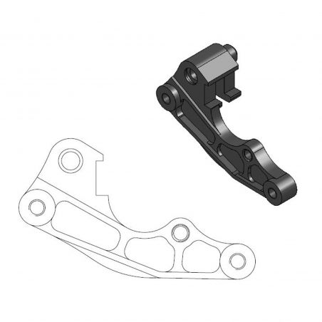 MOTO MASTER Adattatore oversize per riposizionamento pinza freno per disco anteriore da 260mm