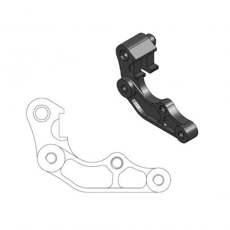 MOTO MASTER Adattatore oversize per riposizionamento pinza freno per disco anteriore da 260mm