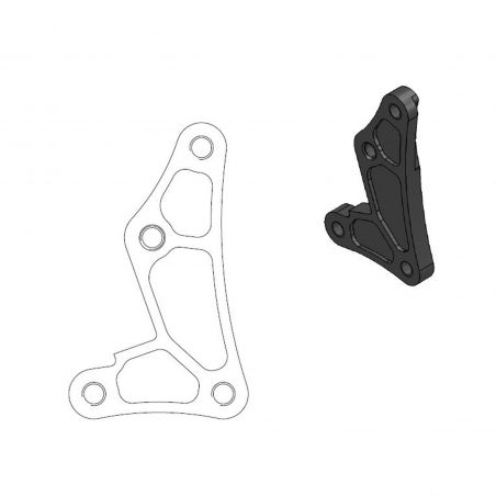 MOTO MASTER Adattatore oversize per riposizionamento pinza freno per disco anteriore da 260mm