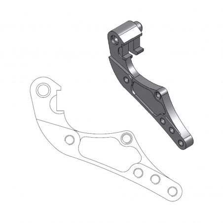 MOTO MASTER Adattatore oversize per riposizionamento pinza freno per disco 298mm Rally/Dakar serie
