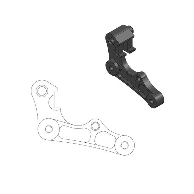 MOTO MASTER Adattatore oversize per riposizionamento pinza freno per disco anteriore da 270mm