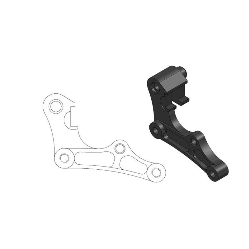 MOTO MASTER Adattatore oversize per riposizionamento pinza freno per disco anteriore da 270mm