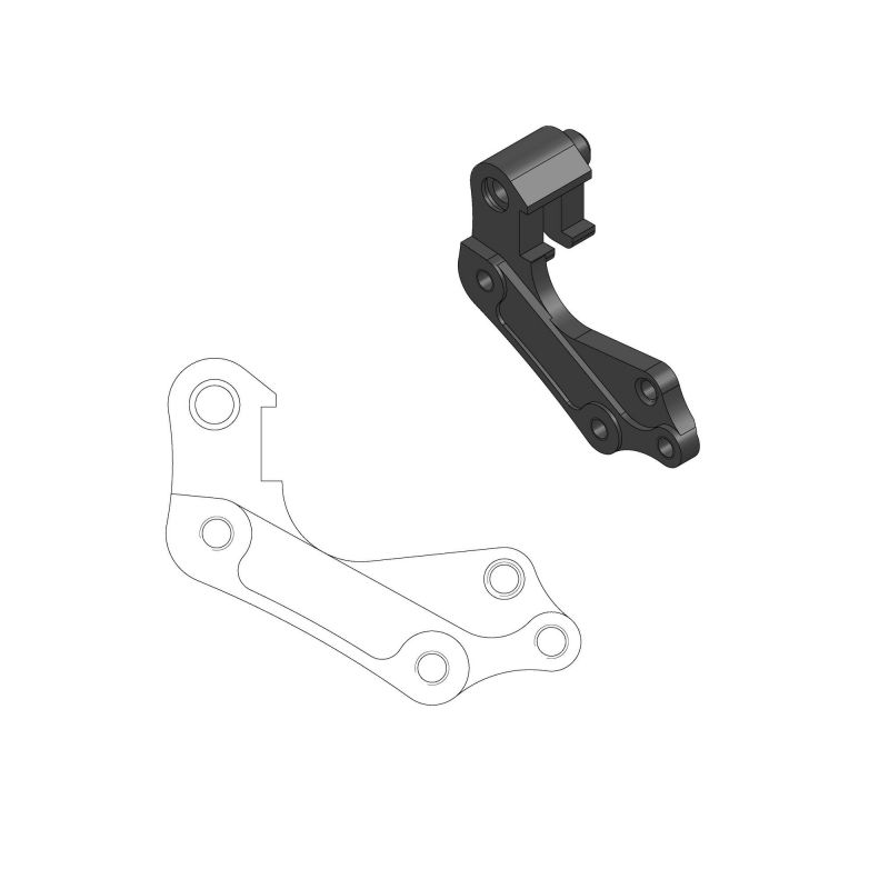 MOTO MASTER Adattatore oversize per riposizionamento pinza freno per disco anteriore da 270mm