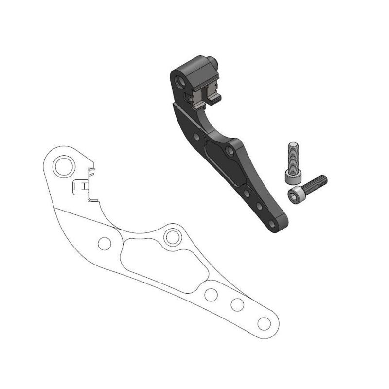 MOTO MASTER Adattatore per prinza per disco anteriore da 260mm con clip Magura