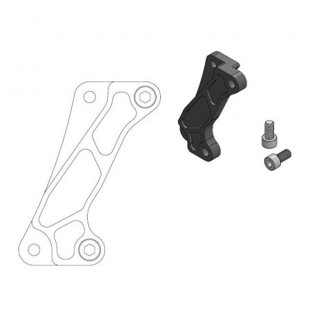 MOTO MASTER Adattatore staffa pinza per disco anteriore stradale Supermoto da 320mm