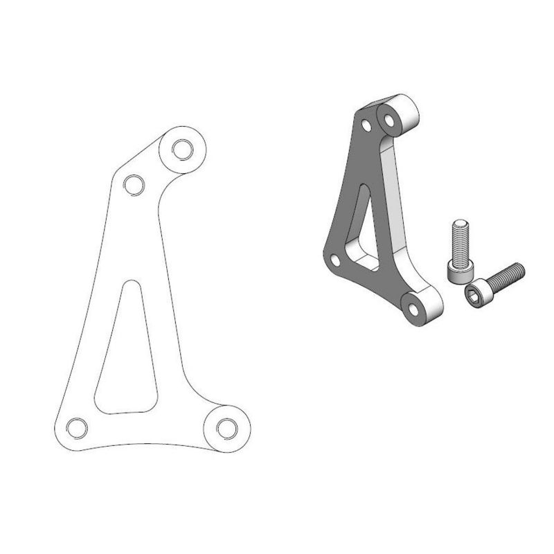 MOTO MASTER Adattatore staffa per pinza Supermoto racing 320mm