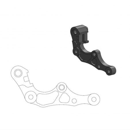 MOTO MASTER Adattatore oversize per riposizionamento pinza freno per disco anteriore da 260mm