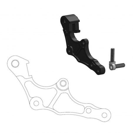 MOTO MASTER Adattatore staffa pinza per disco anteriore stradale Supermoto da 320mm