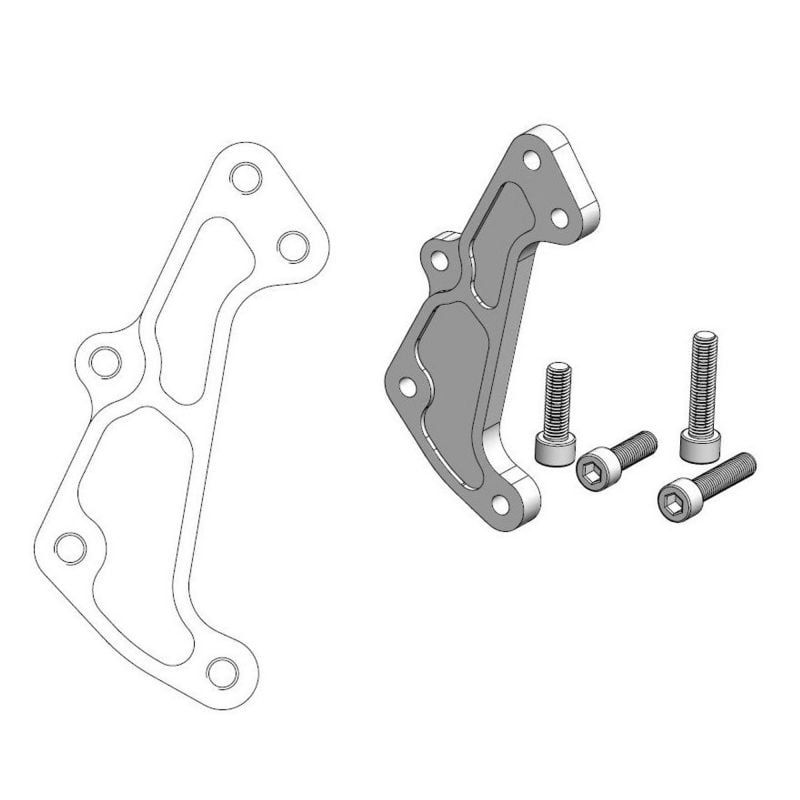 MOTO MASTER Adattatore staffa per pinza Supermoto racing 320mm