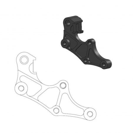 MOTO MASTER Adattatore staffa pinza per disco anteriore stradale Supermoto da 320mm