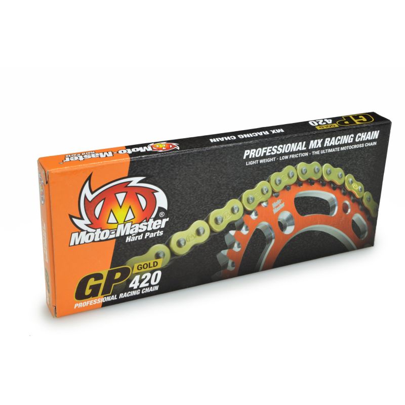 MOTO MASTER Catena Moto Offroad GP Gold ideale per bagnato e fango - Passo 420