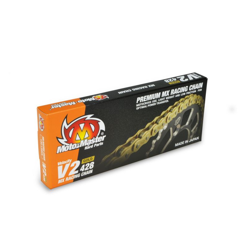 MOTO MASTER Catena Moto Offroad V2 Gold leggera e resistente - Passo 428