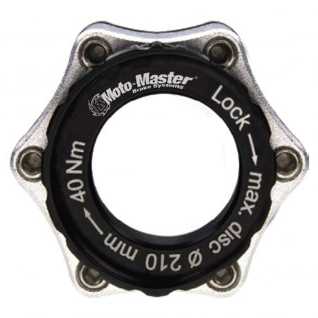 MOTO MASTER Adattatore Disco Freno per mntare dischi freno a 6 fori su mozzi Centerlock con perno da 20mm