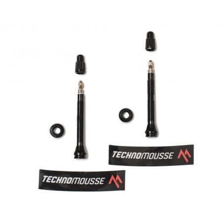 TECHNOMOUSSE  Valvola tubeless Technomousse per mousse MTB Red Poison da 55 mm