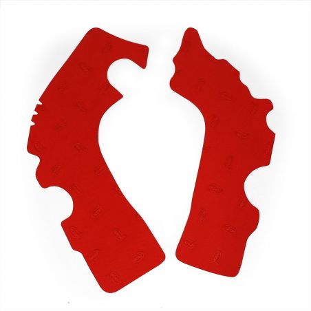 HONDA CRF R 450 09/12 Paratelaio in gomma per Off-Road Rosso