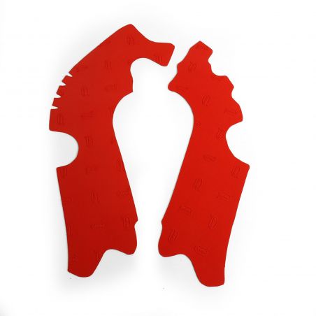 HONDA CRF R 450 13/16 Paratelaio in gomma per Off-Road Rosso