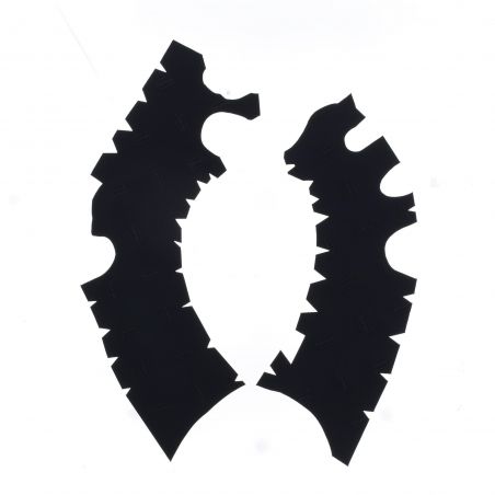 TM SMR F/FES 450 22 Paratelaio in gomma per Off-Road Nero