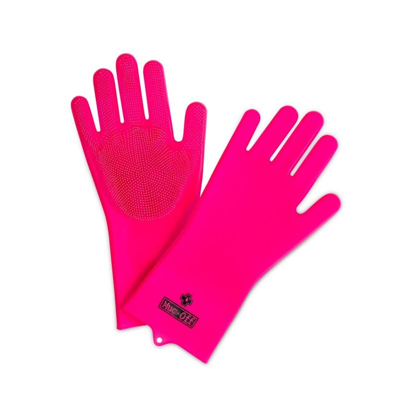 MUC-OFF  Guanti per la pulizia impermeabili in silicone - taglia M
