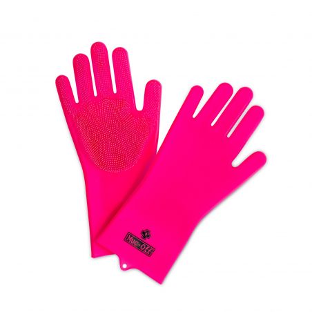 MUC-OFF  Guanti per la pulizia impermeabili in silicone - taglia L