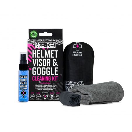 MUC-OFF  Kit pulizia casco moto, visiera e lenti