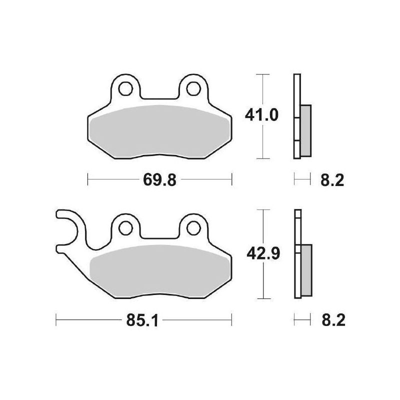 PASTIGLIA FRENO ANT. ADIVA AD E3 / AD Cabrio E3 (SYM) 200 09/11