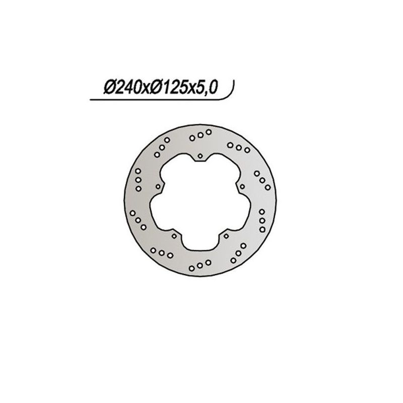 DISCO FRENO POST. ADIVA AD E2 (Piaggio) 250 06/07