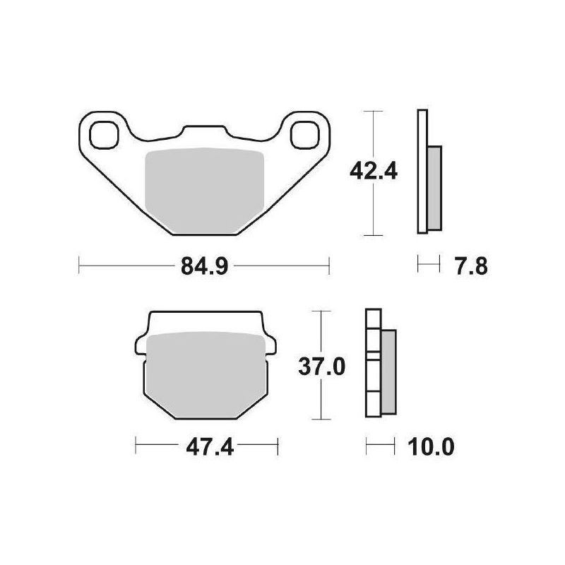 PASTIGLIA FRENO ANT. ADLY Noble 2T 50 06/10