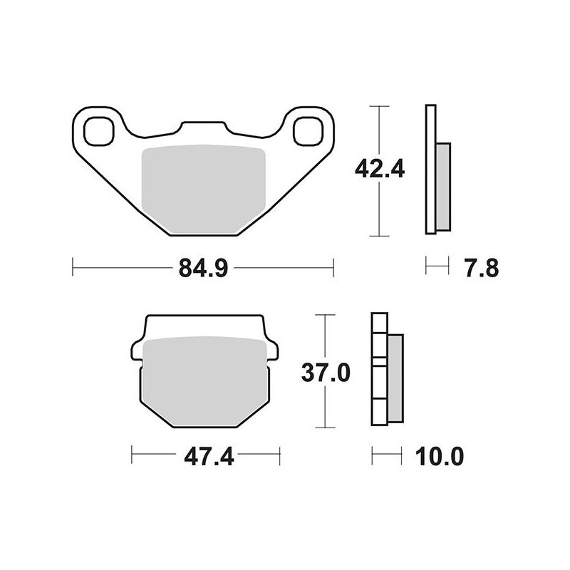 PASTIGLIA FRENO ANT. ADLY SF Silver Fox 2T 50 06/10