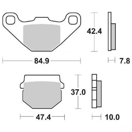 PASTIGLIA FRENO ANT. ADLY ATK Buggy 4T (mot. GY6 152 QMI) 125 03/07