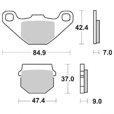 PASTIGLIA FRENO ANT. DX-SX AEON Cube 4X4 350 14/15