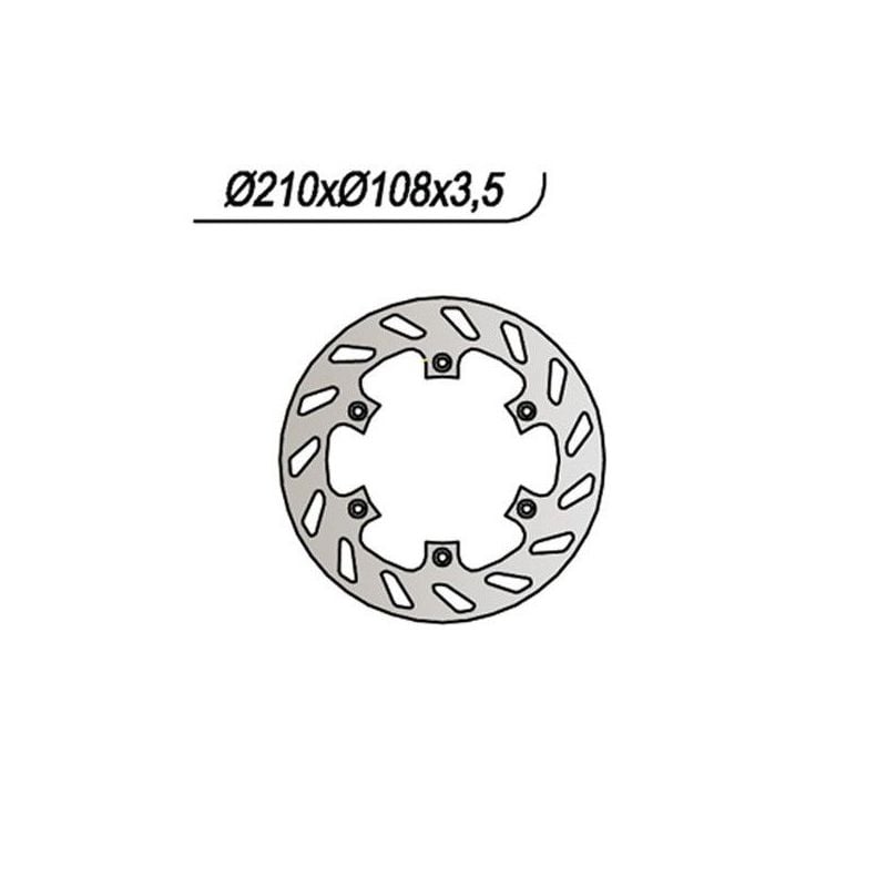 DISCO FRENO POST. AJP PR 4 Enduro 125 04/04