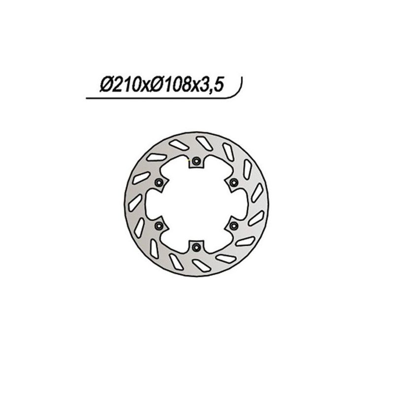 DISCO FRENO POST. AJP PR 4 Enduro 125 04/04