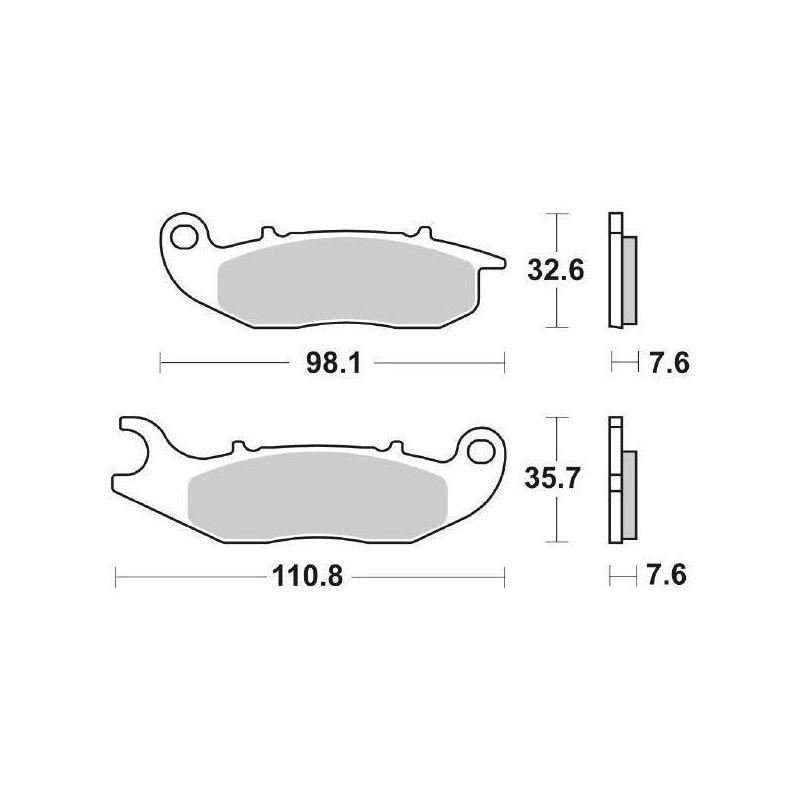 PASTIGLIA FRENO ANT. AJP PR 5 Supermotard 250 10/15