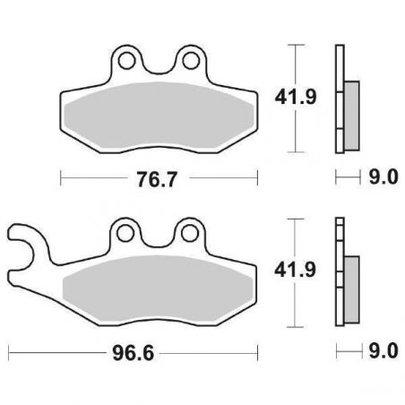 PASTIGLIA FRENO ANT. APRILIA Sport City One 4T (SB00/SBC00) 50 08/10