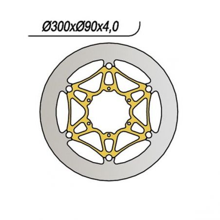 DISCO FRENO ANT. APRILIA Tuono 4T ABS E4/E5 (KCA00/XAB00) 125 17/22