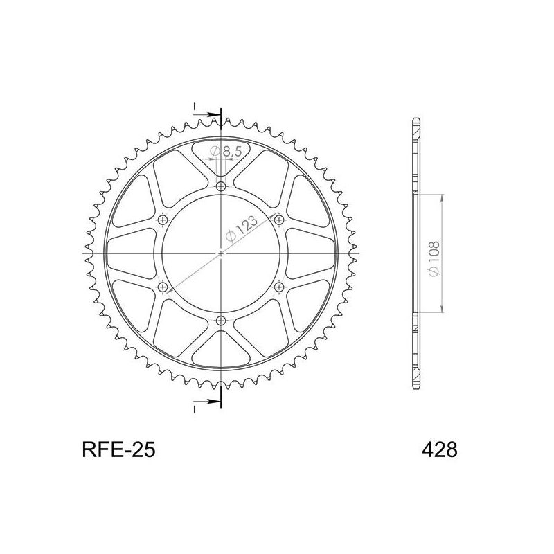 CORONA S AC P428-D60 APRILIA Tuono 4T ABS E4/E5 (KCA00/XAB00) 125 17/22