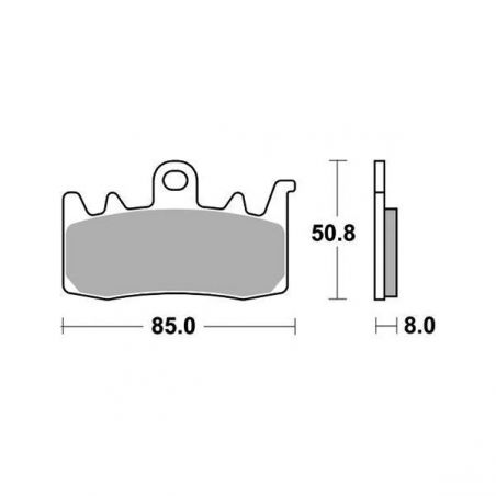 PASTIGLIA FRENO ANT. DX-SX APRILIA RS 8V E5 ABS 660 20/22