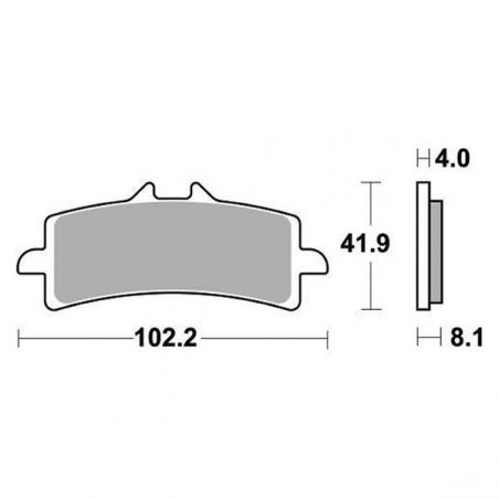 PASTIGLIA FRENO ANT. DX-SX APRILIA RSV 4 E5 1100 19/21